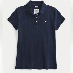 Women’s Size Small Casual Hollister Easy Icon Polo in Navy, GUC